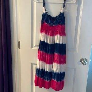 Tie Dye Stripe Dress